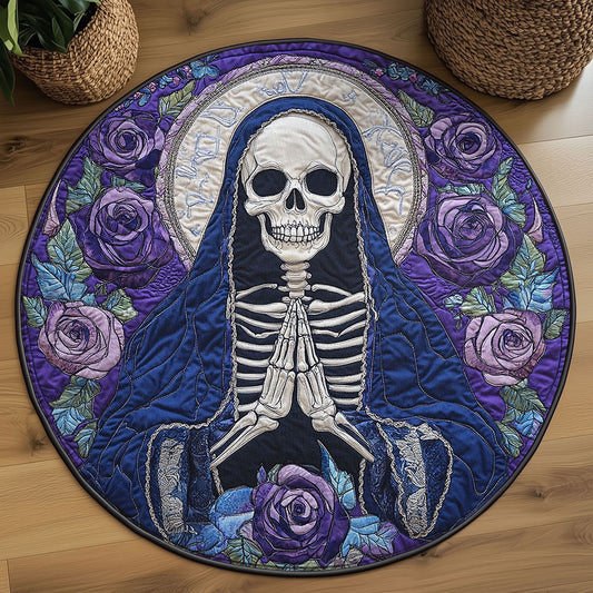 Twilight Skeleton WN2908087CL Quilted Round Mat