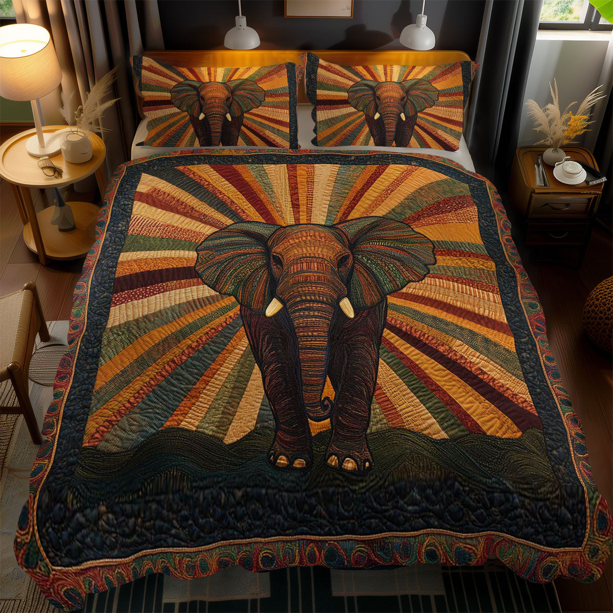 Celestial Elephant WN1002054CL Duvet Cover Set