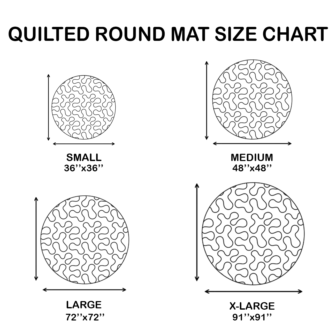 Drifting Turtle WN1403015CL Quilted Round Mat