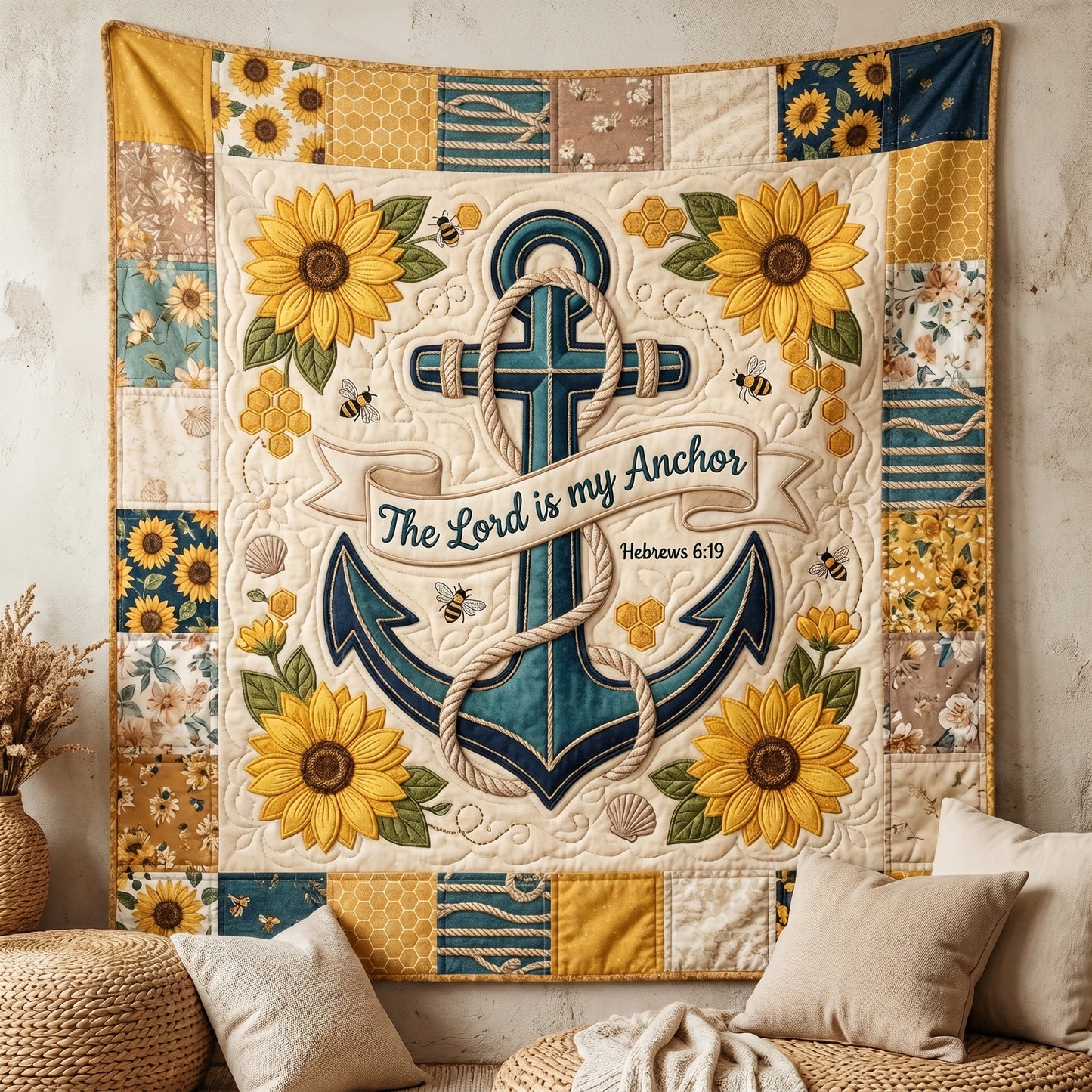 The Lord Is My Anchor XR2904008CL Quilt