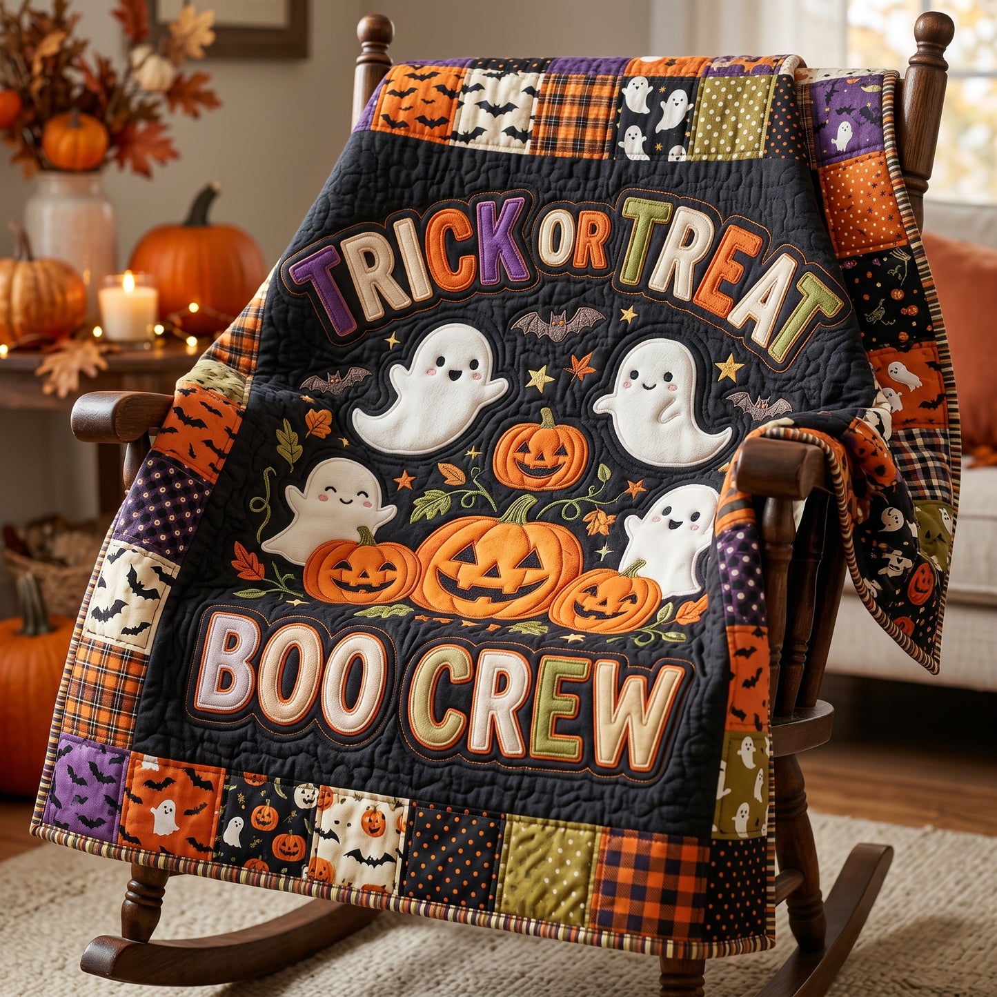 Trick Or Treat Boo Crew XR2804006CL Quilt