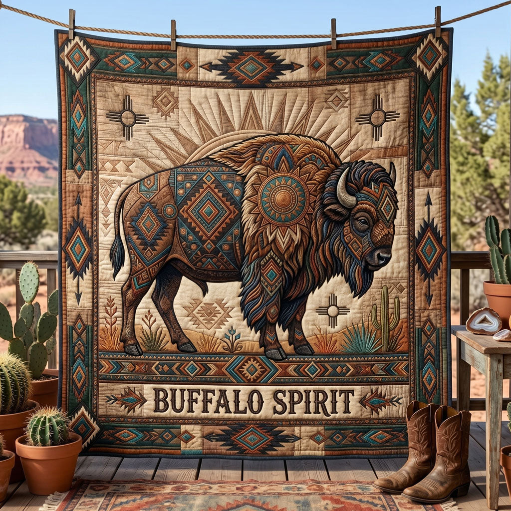 Sacred Bison Strength WN0906008CL Quilt