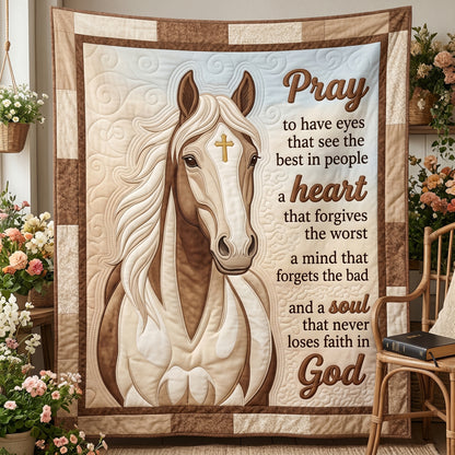 Horse Faith XR2004010CL Quilt
