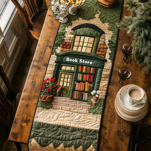 Book Store WJ1405017CL Quilted Table Runner