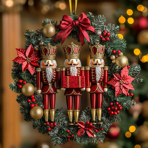 Nutcracker Wreath CW1510064CL Christmas Ornament