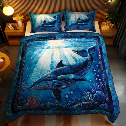 Sunlit Whales WN0803118CL Duvet Cover Set