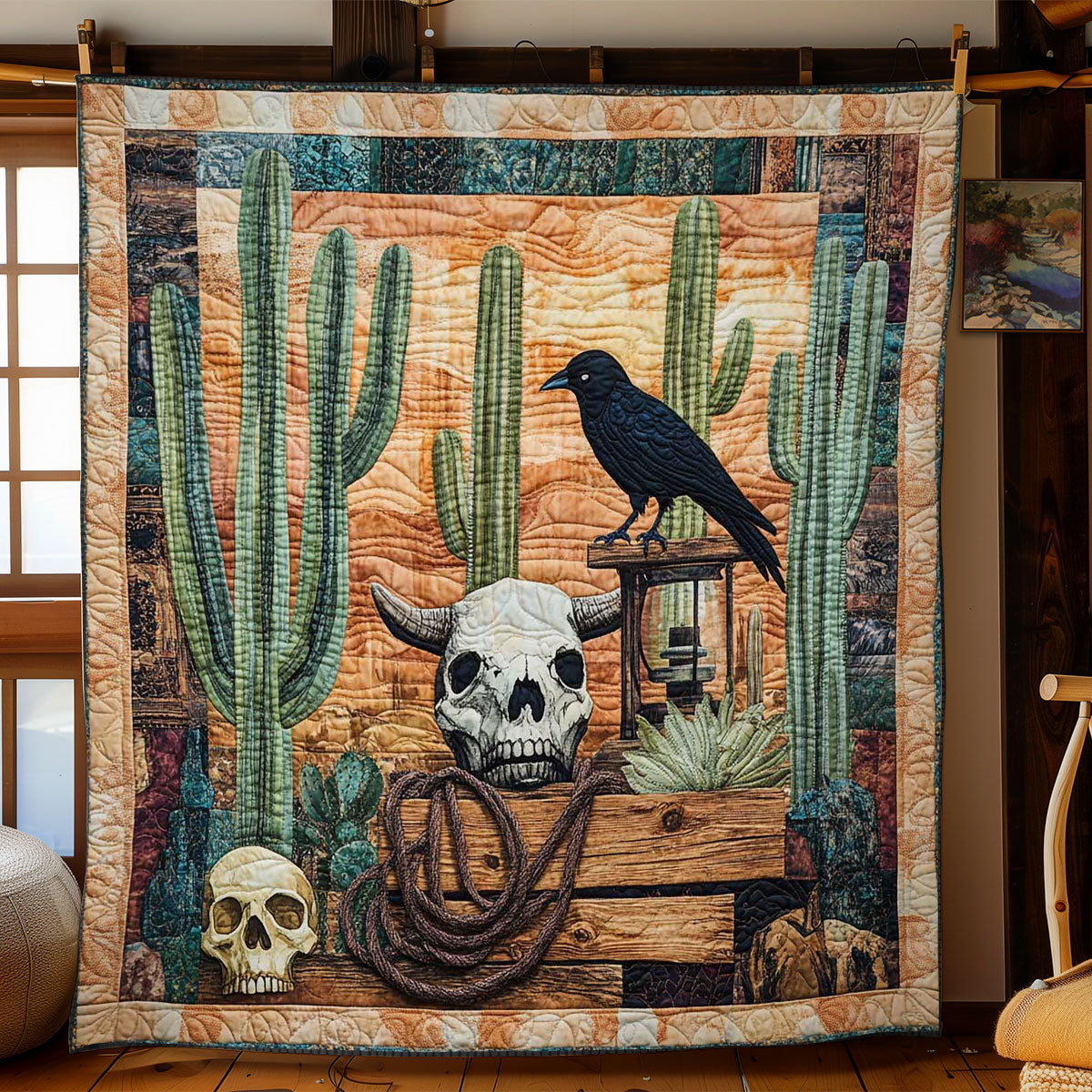 Crow And Cactus WN2401020CL Quilt