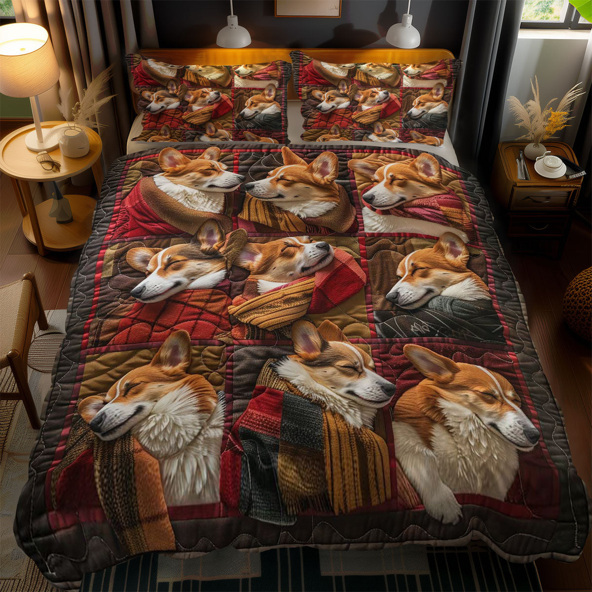 Snuggly Corgi WN1303200CL Duvet Cover Set