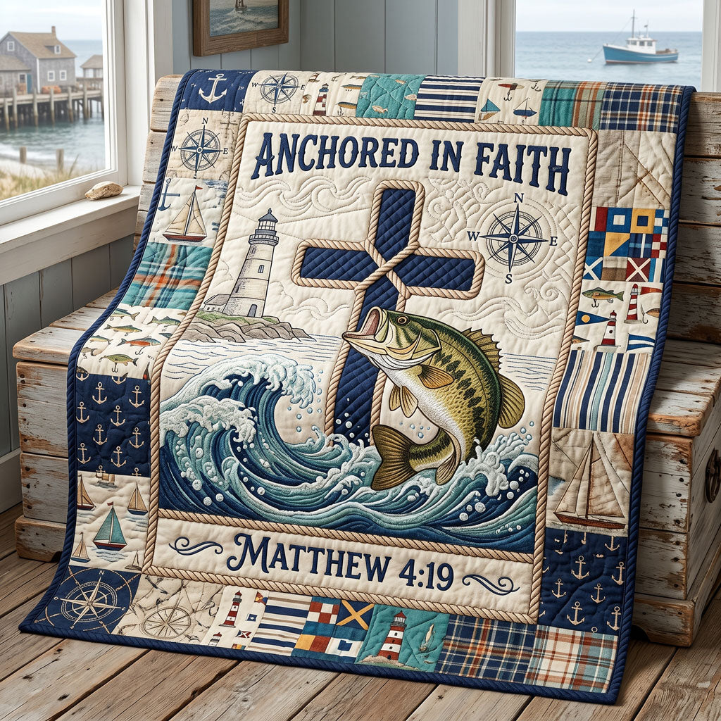 Anchored In Faith Coastal WN2205003CL Quilt