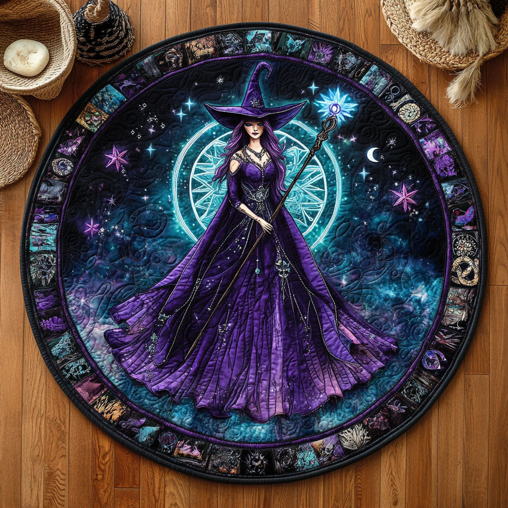 The Witch’s Orbit WJ2307046CL Quilted Round Mat