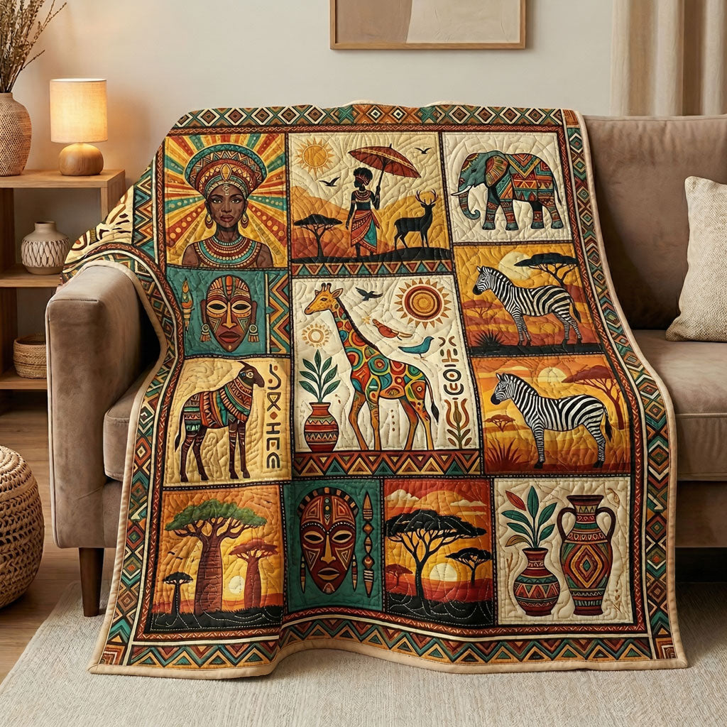 African Heritage Patchwork WN0904003CL Quilt