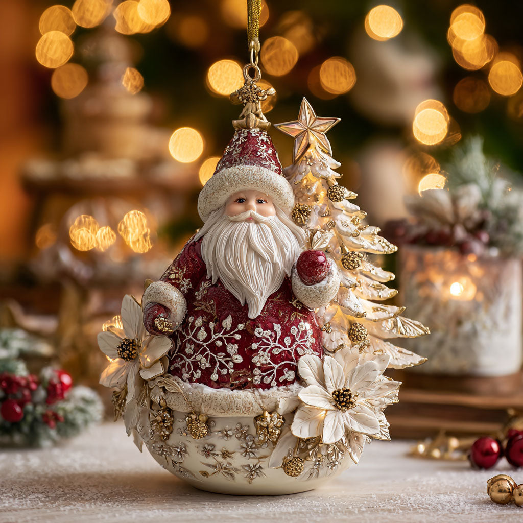 Cozy Santa Glow CW0212017CL Christmas Ornament