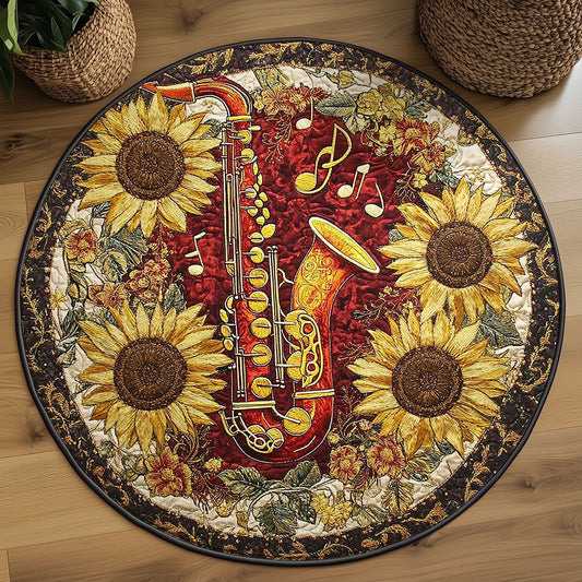 Golden Saxophone WN2305043CL Quilted Round Mat