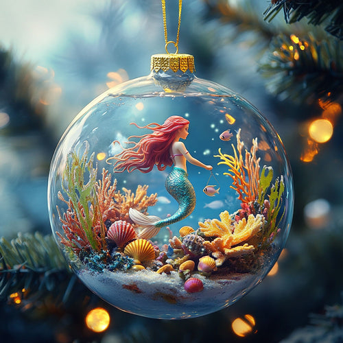 Winter Mermaid WN2911078CL Christmas Ornament