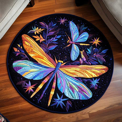 Cosmic Dragonfly WN1803096CL Quilted Round Mat