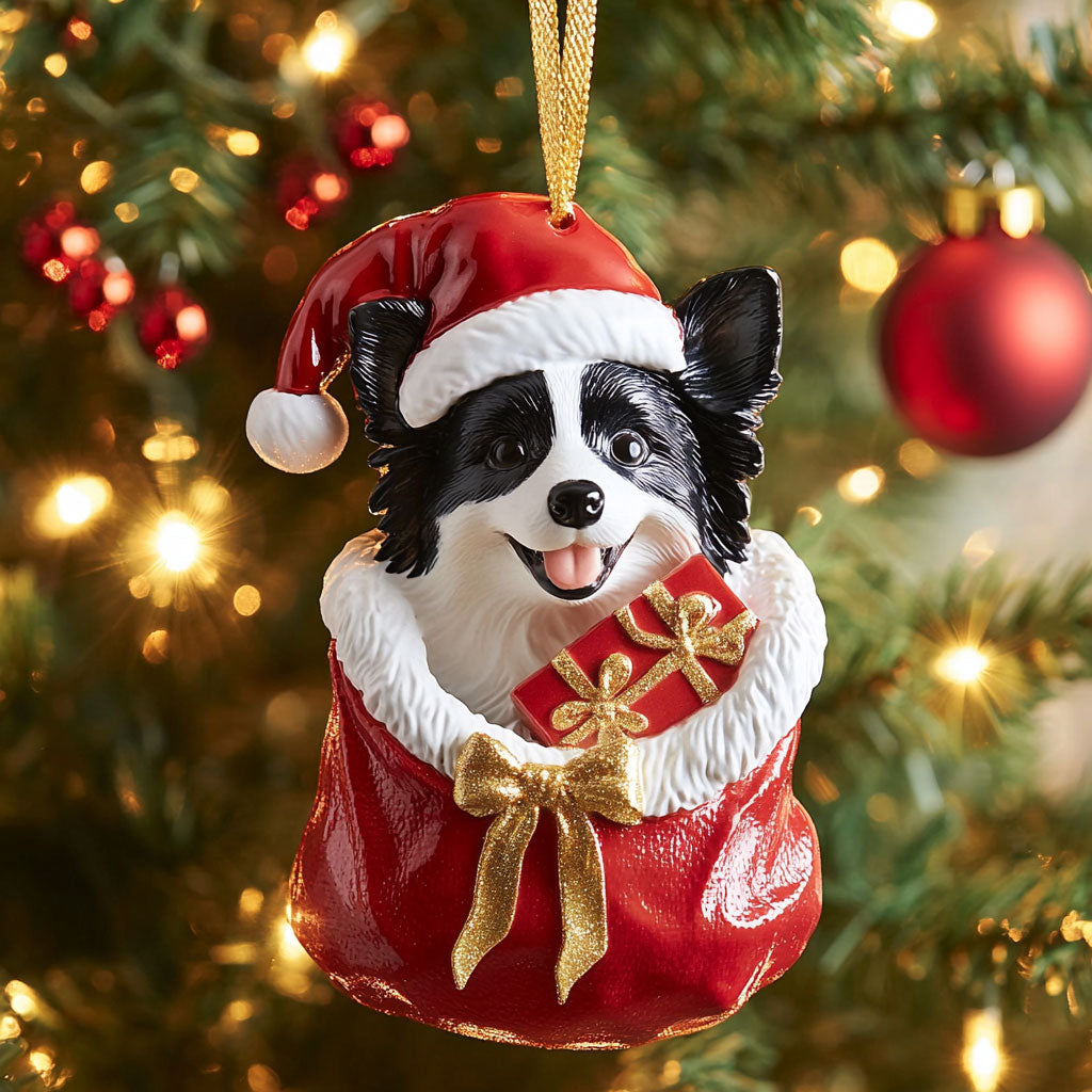Collie Cheer CP0312059CL Christmas Ornament