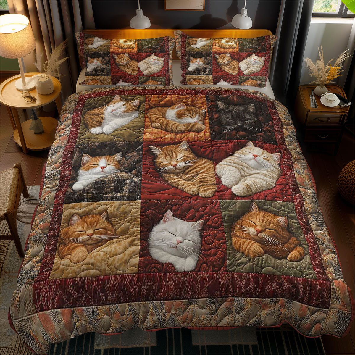 Serene Cat Naps WN1103148CL Duvet Cover Set