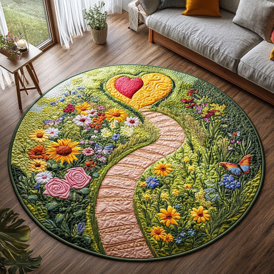 Garden of Love CW1401088CL Quilted Round Mat