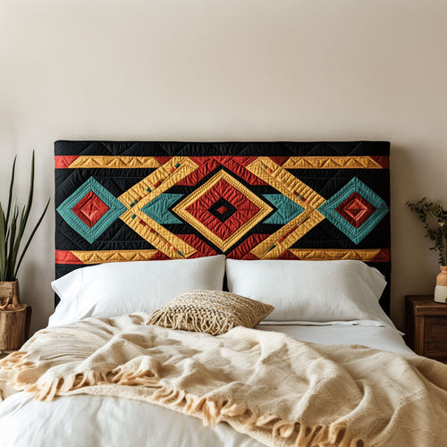 Sacred Geometry Star KL0901032CL Quilted Headboard Slipcover