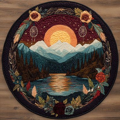 Eternal Peaks WN2508039CL Quilted Round Mat
