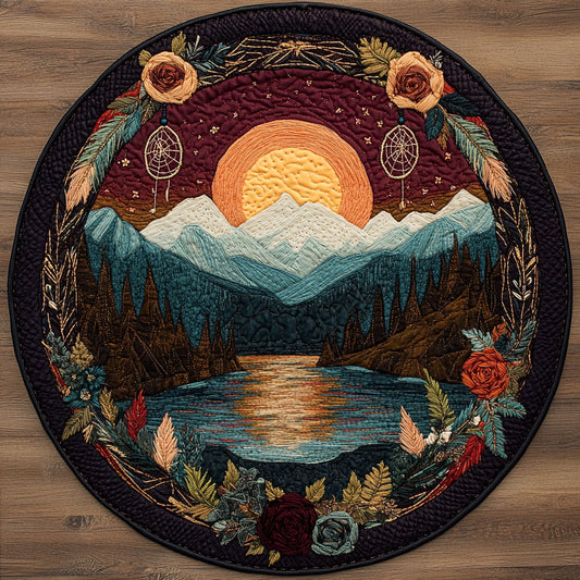 Eternal Peaks WN2508039CL Quilted Round Mat
