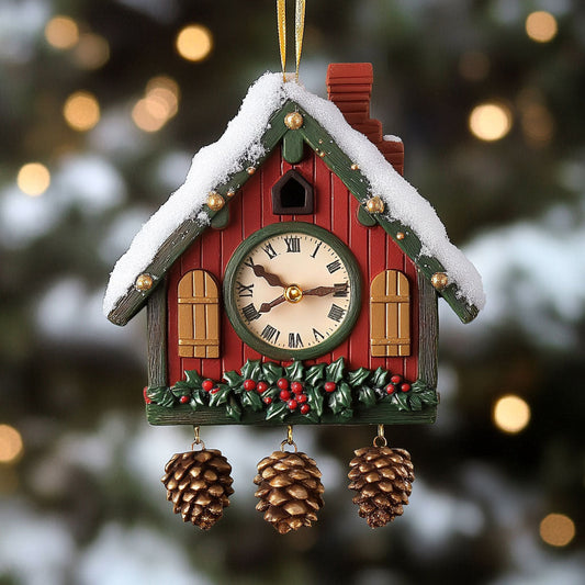 Evergreen Clock CP2411071CL Christmas Ornament