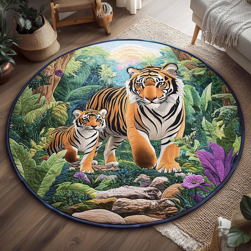 Fierce and Gentle WJ2105041CL Quilted Round Mat
