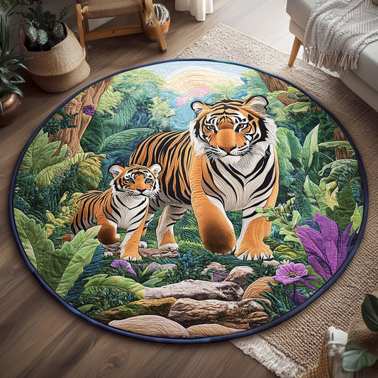 Fierce and Gentle WJ2105041CL Quilted Round Mat