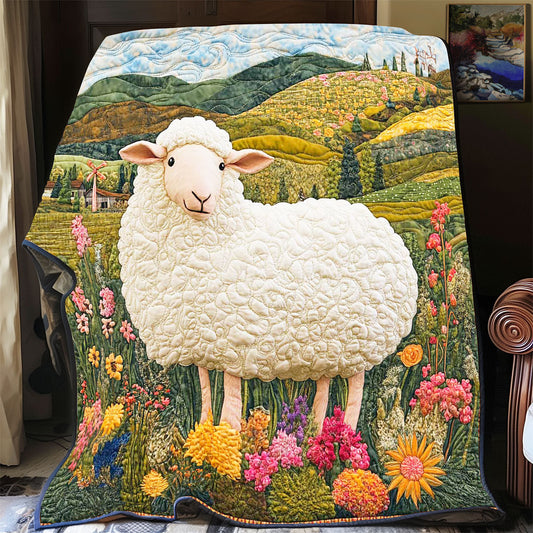 Adorable Farm Sheep WP1801001CL Quilt