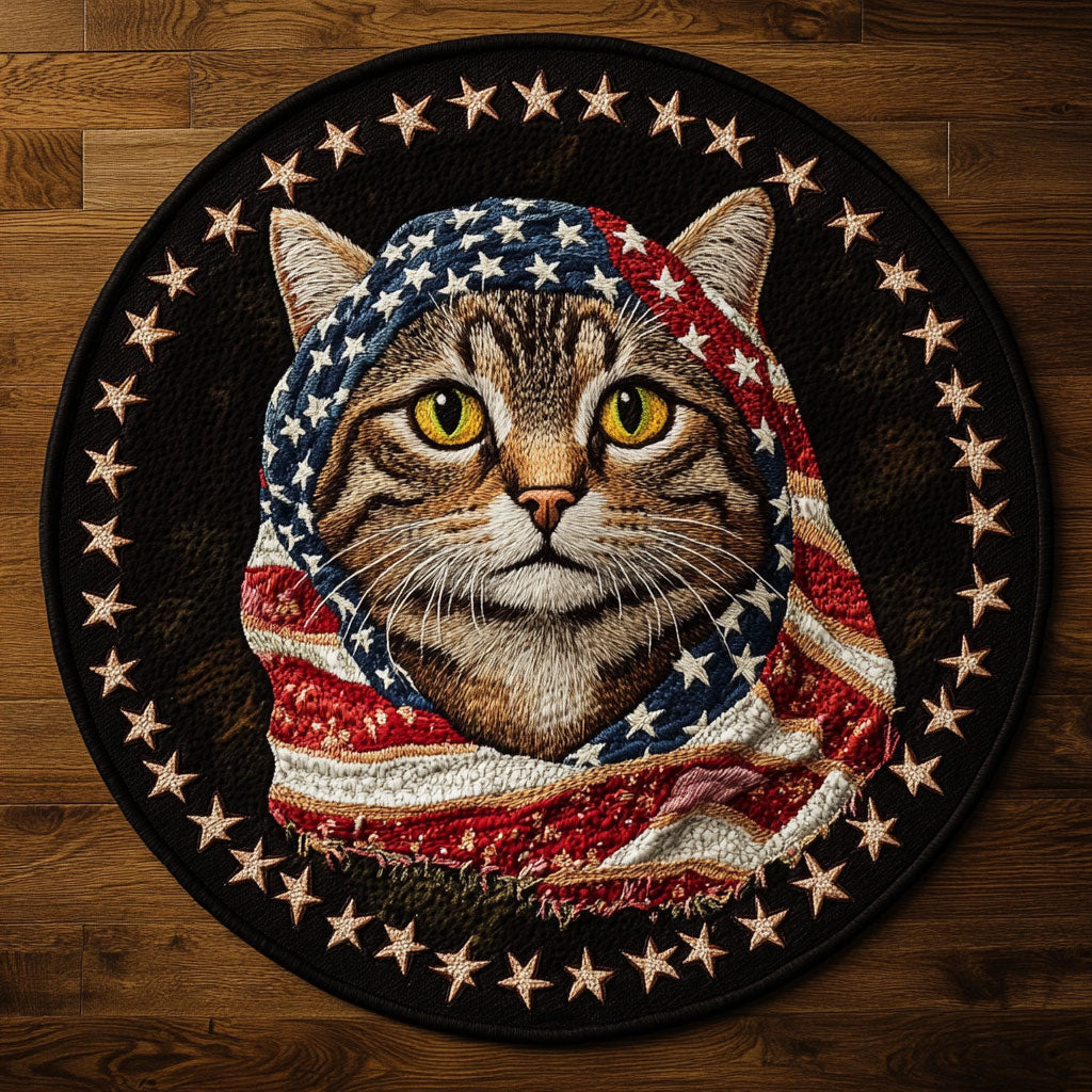 Cat Republic WN1006021CL Quilted Round Mat