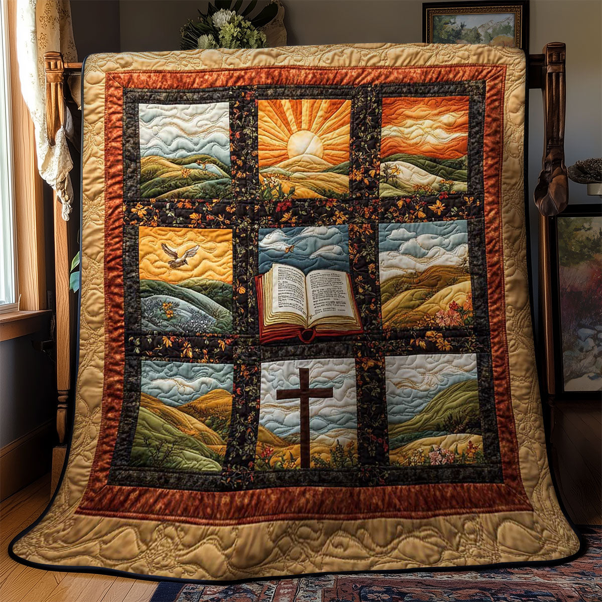 Christianity Sacred Reflection WN0603023CL Quilt