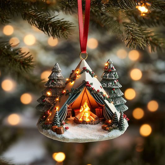 Campfire Glow Camping WN2310002CL Christmas Ornament