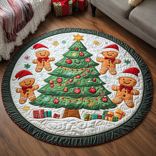 Gingerbread Christmas KL1012031CL Quilted Round Mat