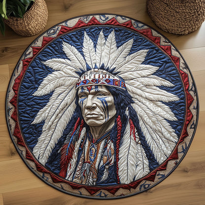 Native Spirit Path WN2008079CL Quilted Round Mat