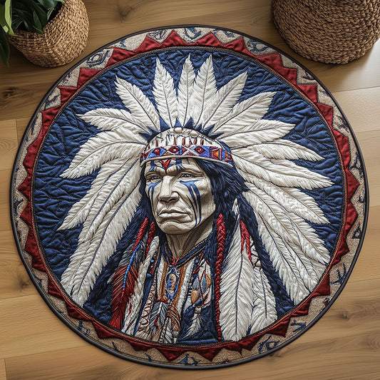 Native Spirit Path WN2008079CL Quilted Round Mat