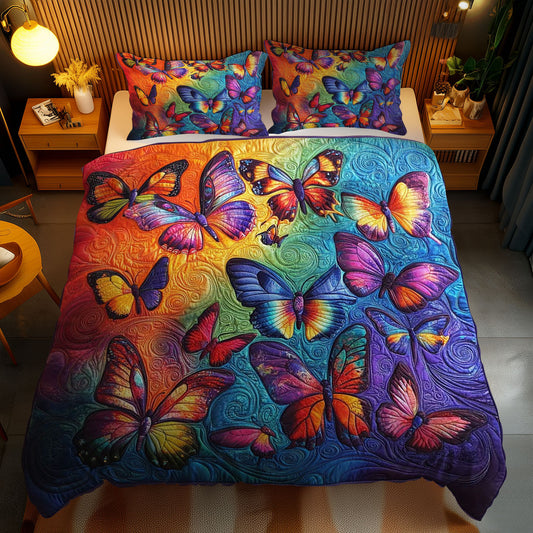 Rainbow Butterfly Dance WN1103141CL Duvet Cover Set