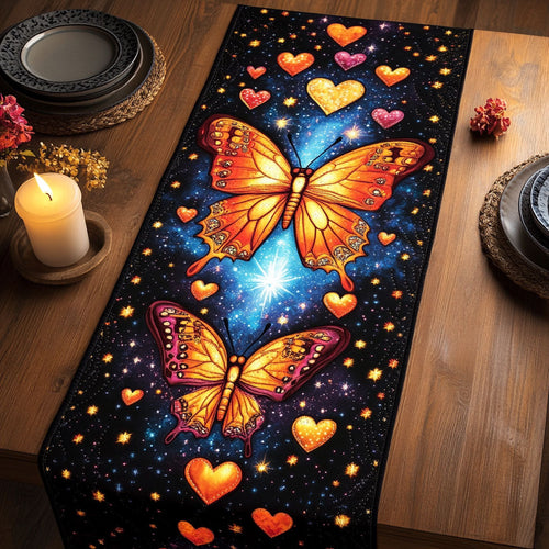 Butterfly Glow CW1401119CL Quilted Table Runner