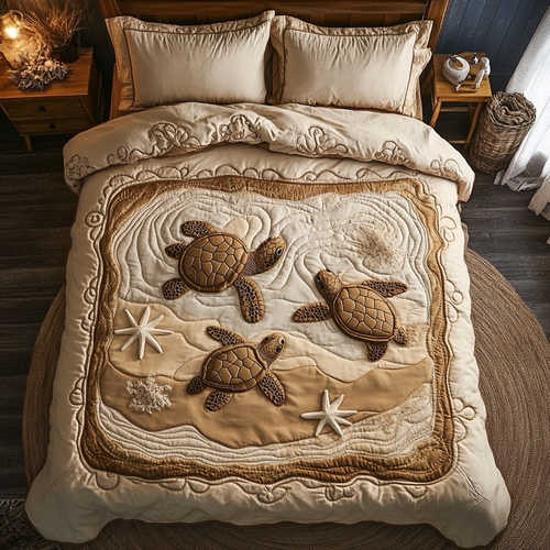 Sand Baby Turtles XR1003007CL Duvet Cover Set