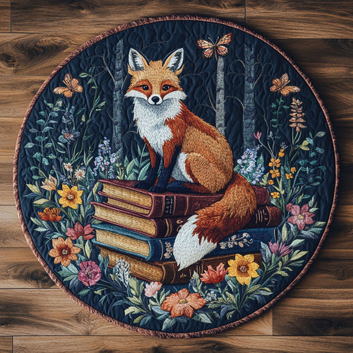 Rustle Fox WN0807081CL Quilted Round Mat