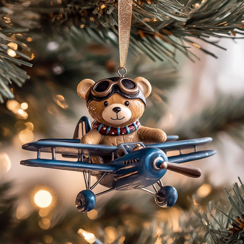 Christmas Teddy Bear WN2411015CL Christmas Ornament