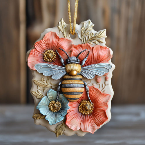 Wild Poppy Bee WN2210063CL Christmas Ornament