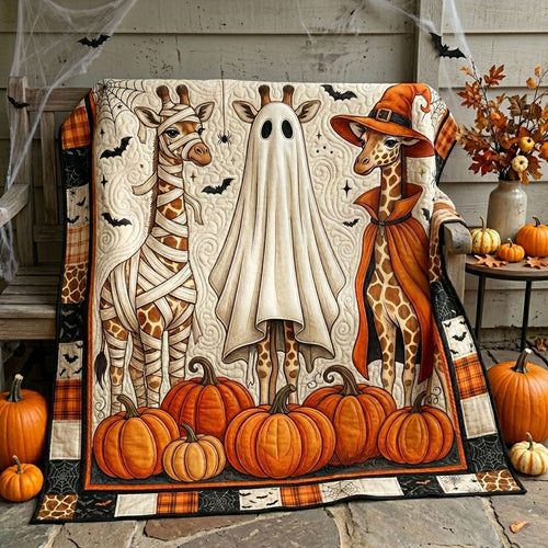 Halloween Giraffe Trio WN0905012CL Quilt