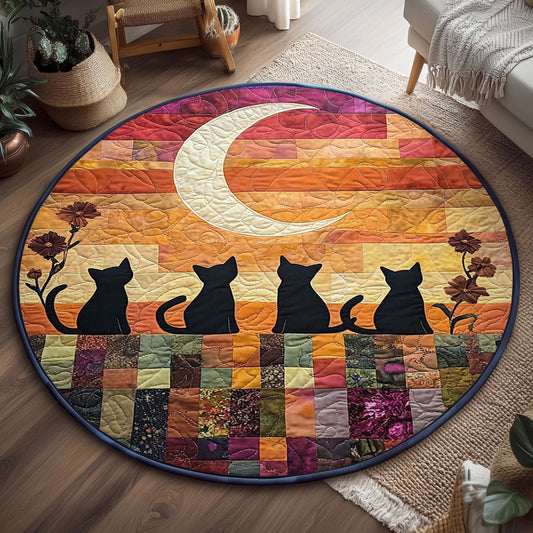 Stitching The Night WJ2307043CL Quilted Round Mat