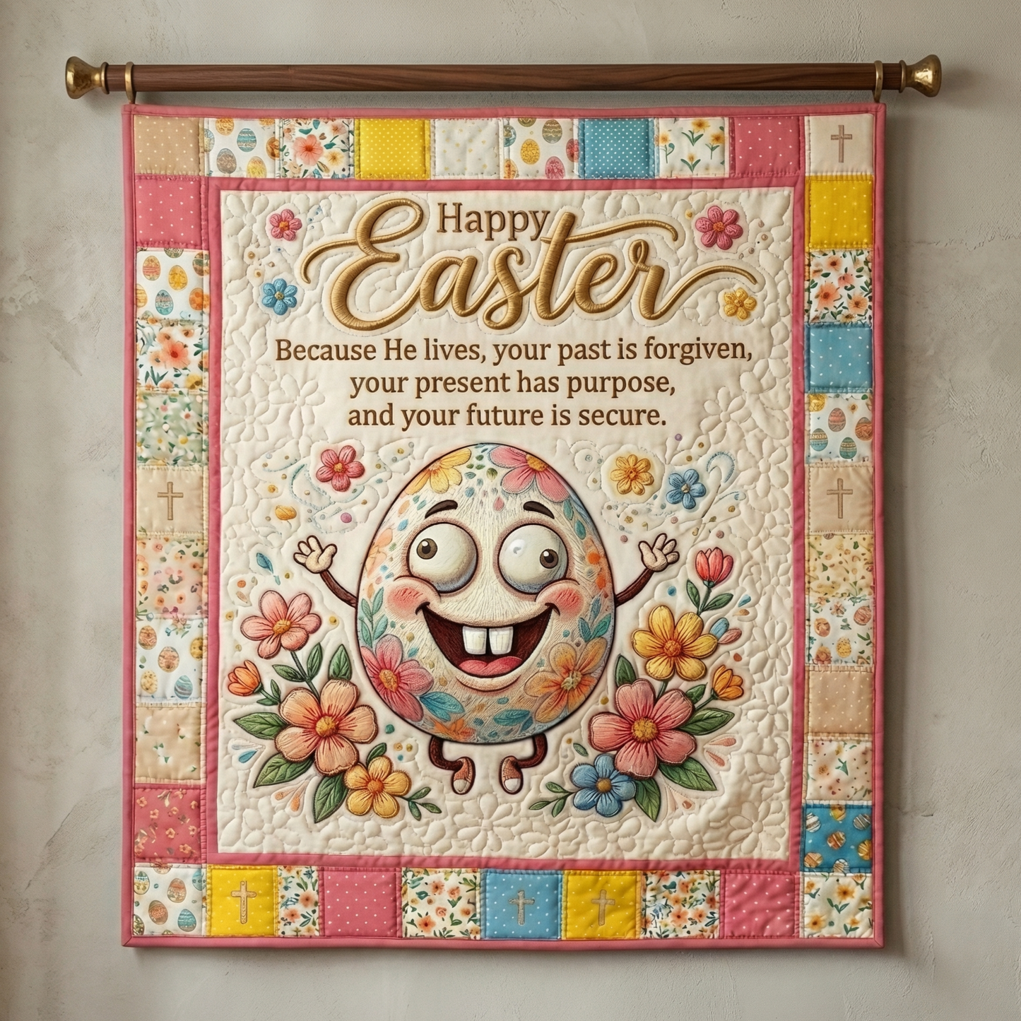 Easter Joy Faith WN0604006CL Quilt