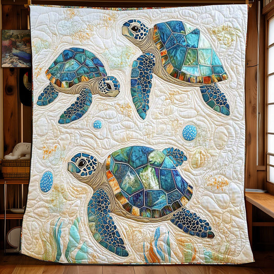 Cute Sea Turtle WP1402062CL Quilt