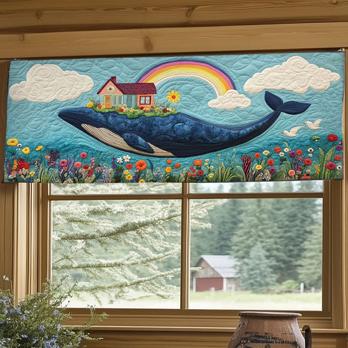 Whale of Wonders WJ0606038CL Quilted Valance