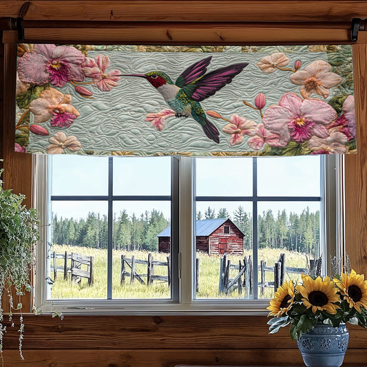 Hummingbird Gardenlight WN1706051CL Quilted Valance