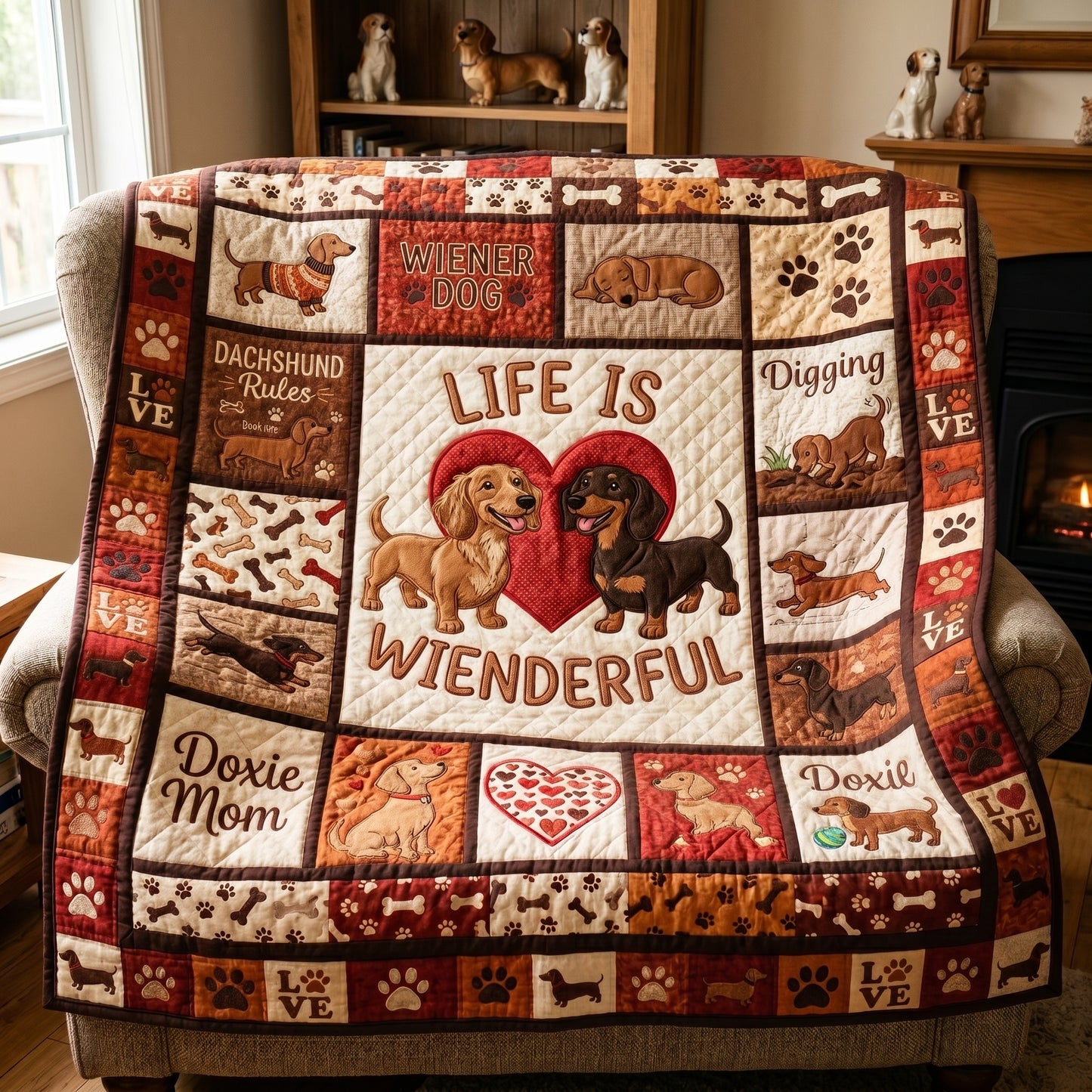 Life Is Wienderful XR0405010CL Quilt