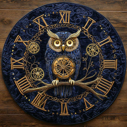 Mechanic Owl WN0905063CL Quilted Round Mat