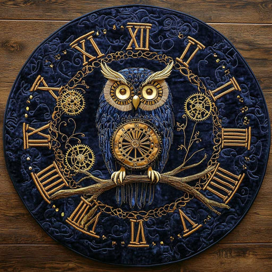 Mechanic Owl WN0905063CL Quilted Round Mat